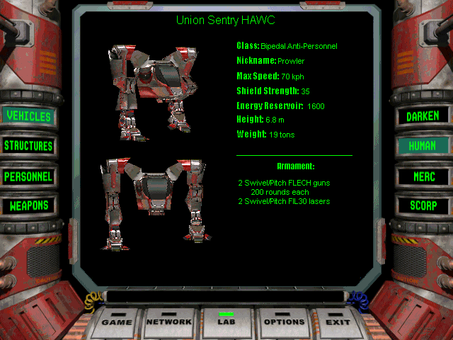 Prowler HAWC - Battletech style figure — miniatura 2