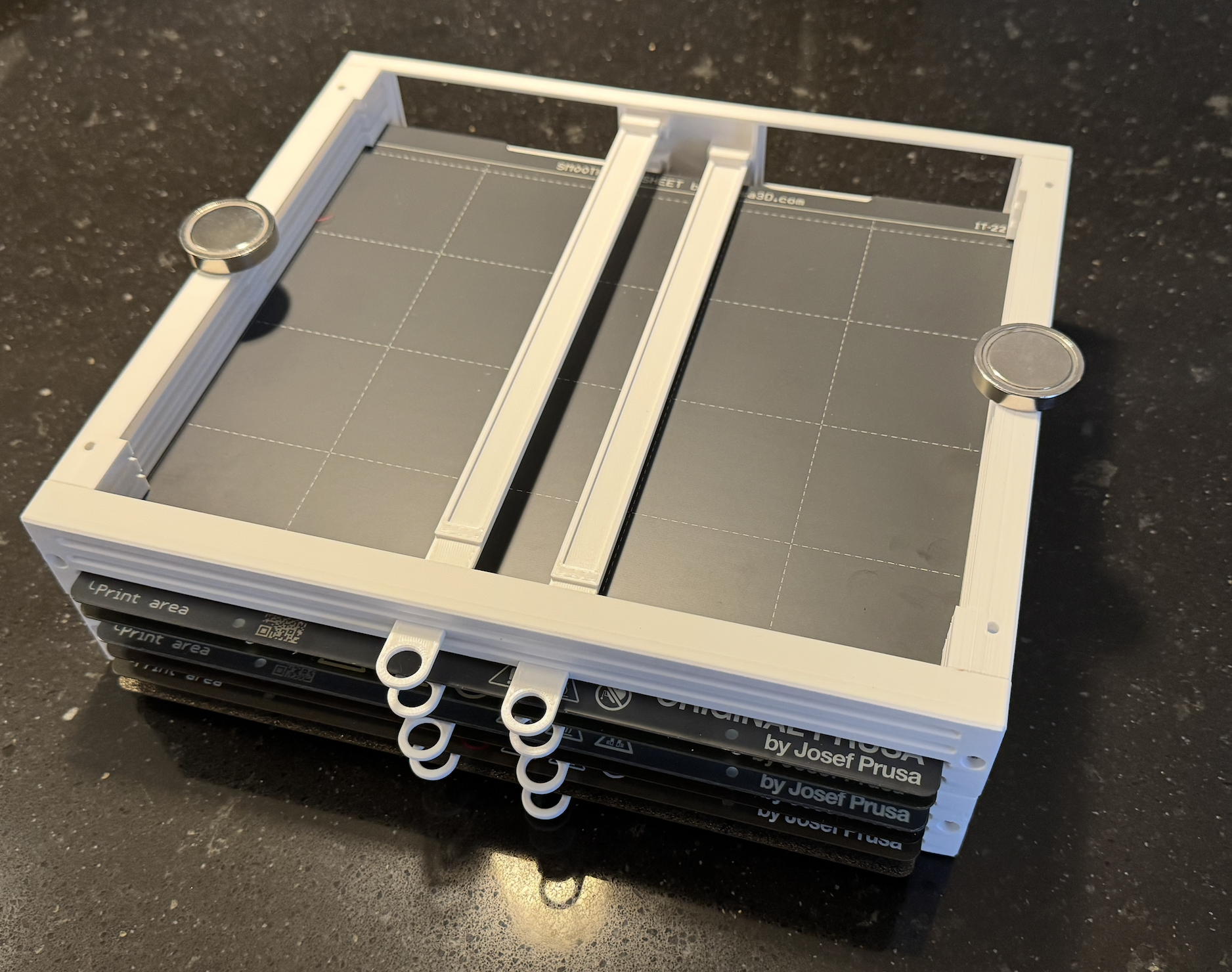 Miniatura 3 do modelo 3D Stackable Print Sheet Rack for Prusa MK3/MK4