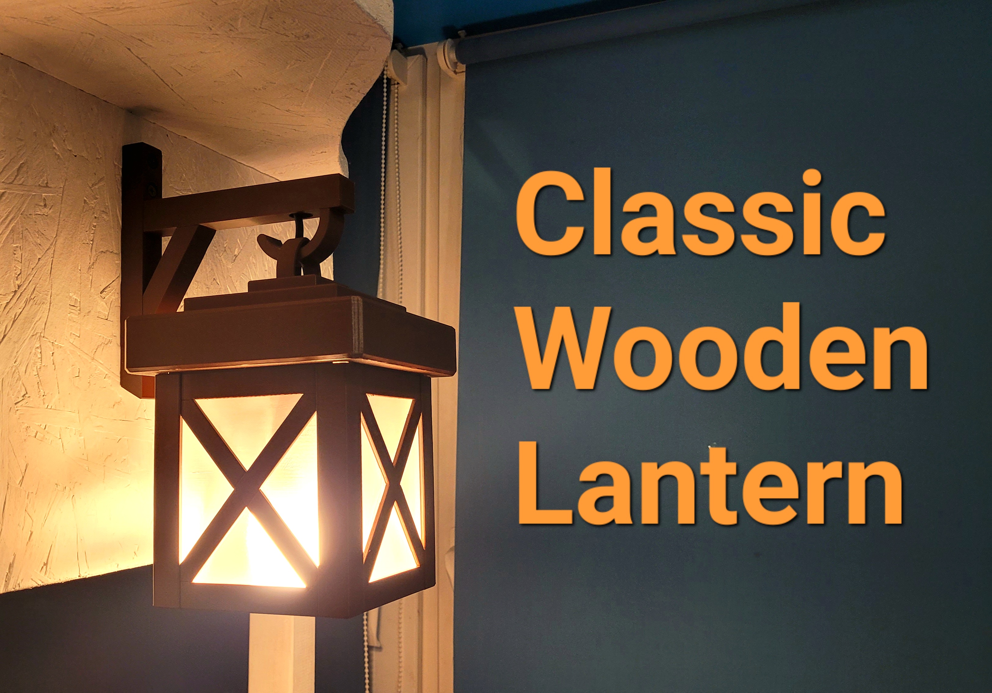 Classic Wooden Lantern