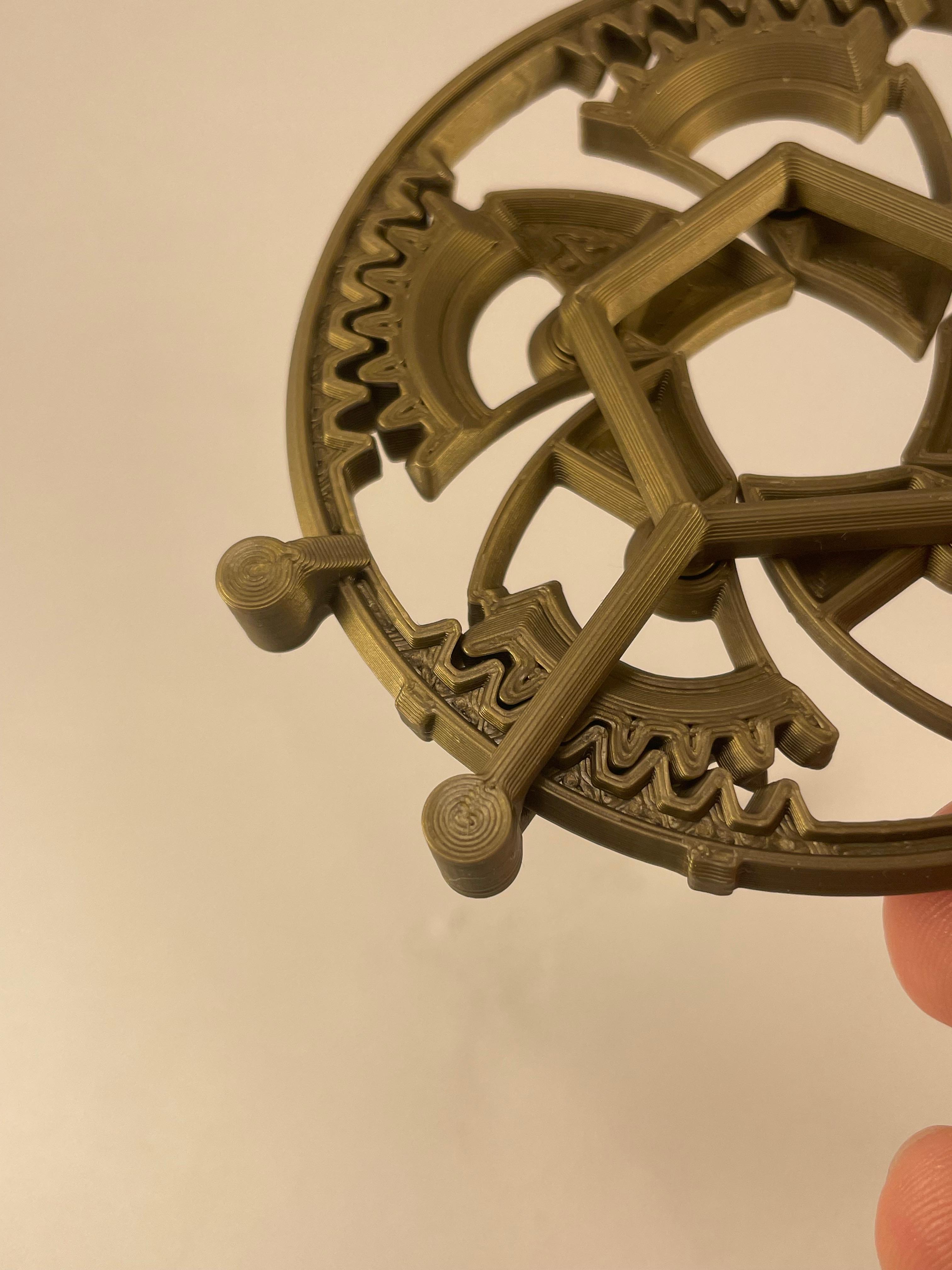 mechanical iris V3 | print in place | fidget — miniatura 3