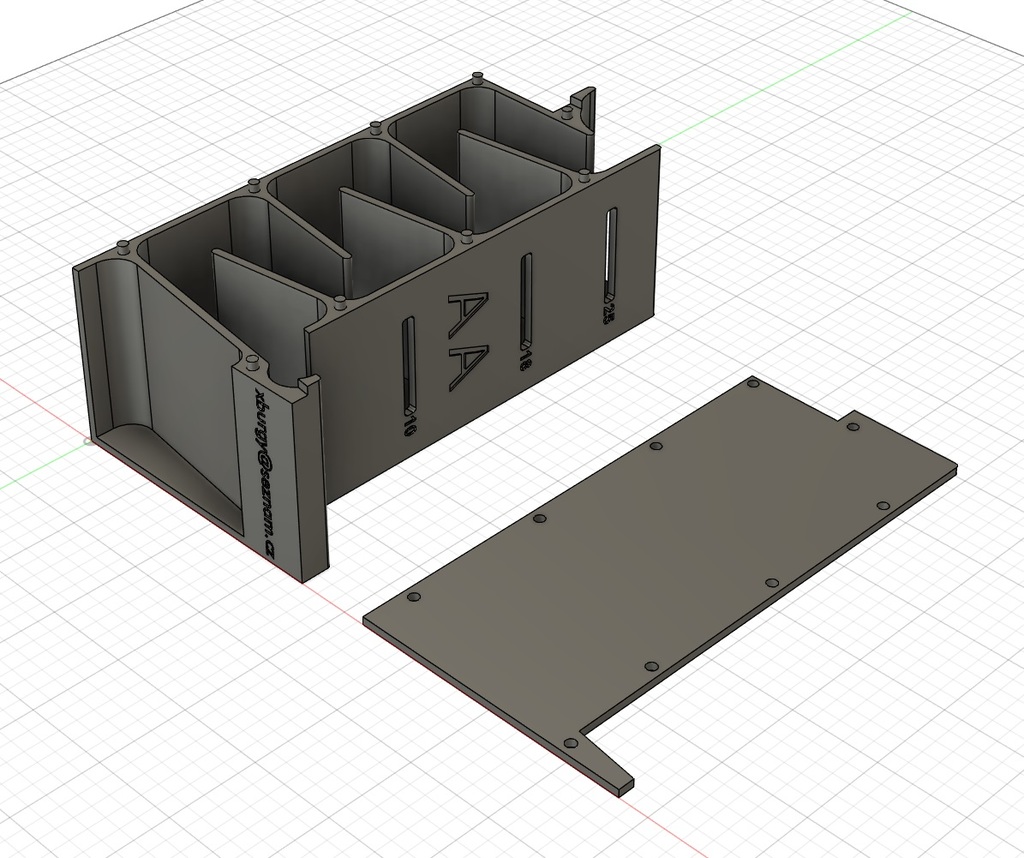 Battery dispenser - size AA by XBurgy | Download free STL model ...