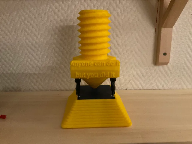 My entry to de 2024 3D Printing Industry Awards - Trophy Design Competition