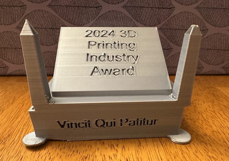 3d Printing Industry Award--For Those That Never Give Up