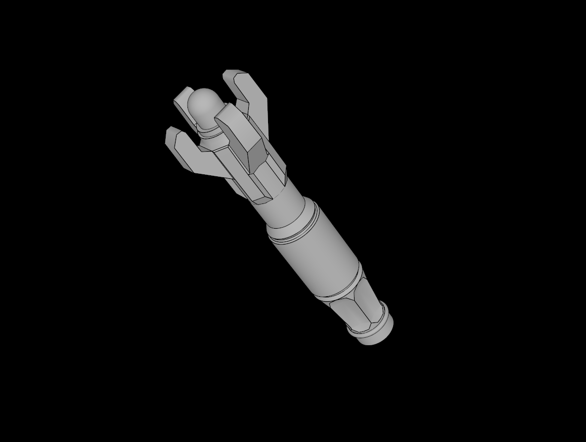 Lego Compatible (21700.dat) Minifig Tool Sonic Screwdriver
