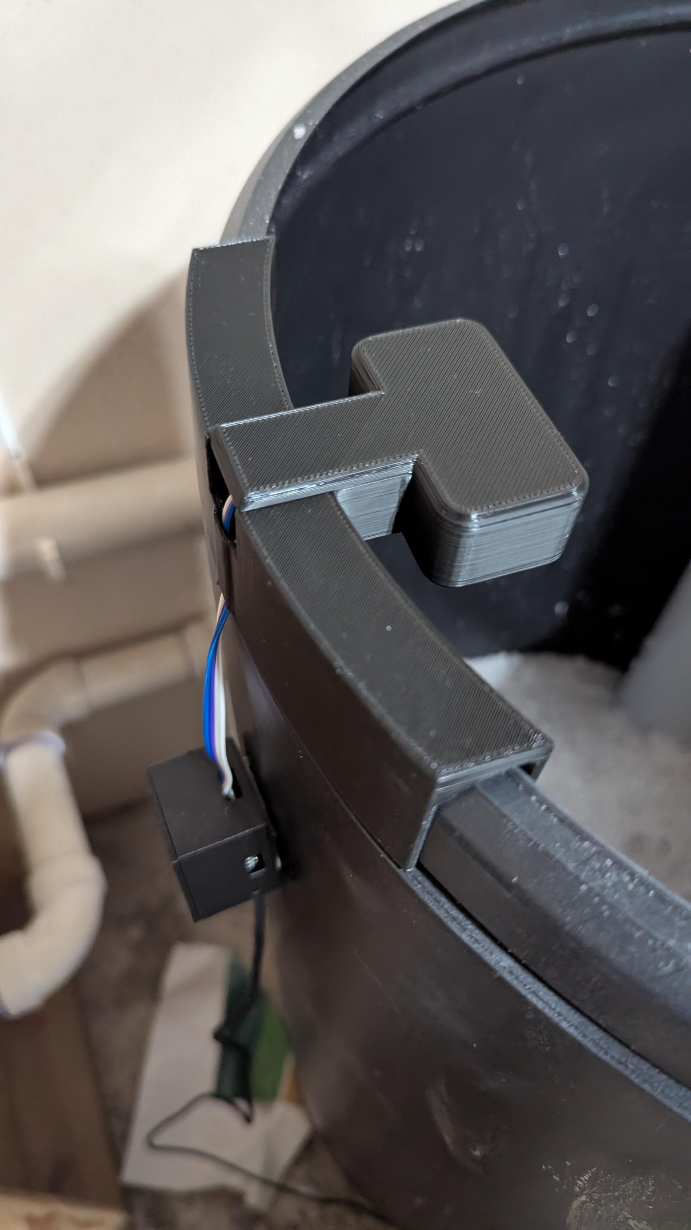 Water Softner Salt level sensor bracket for HC-SR04 sensor