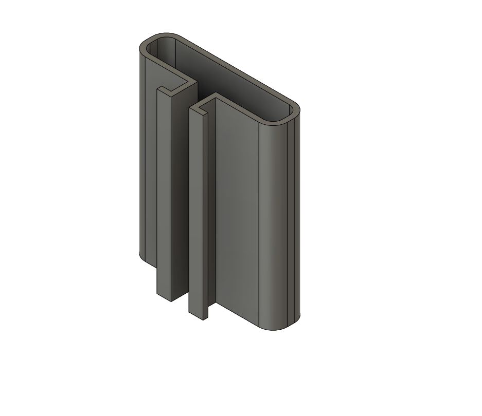 40x10 Cable Duct for 4040 Aluminium Profile