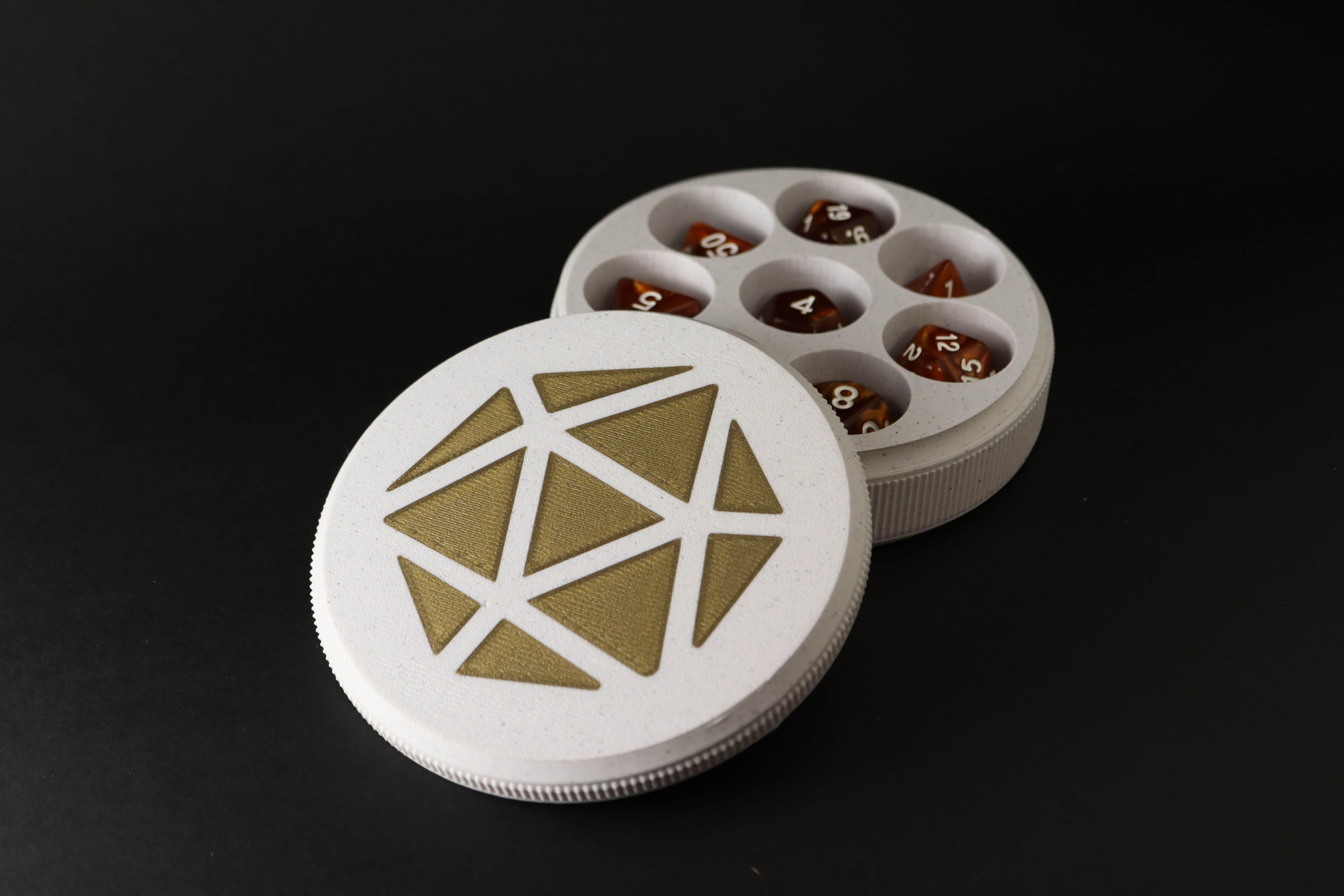 Circular Dice Container