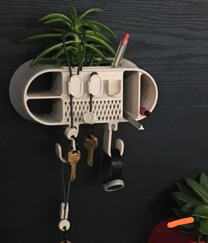 Organizador con maceta