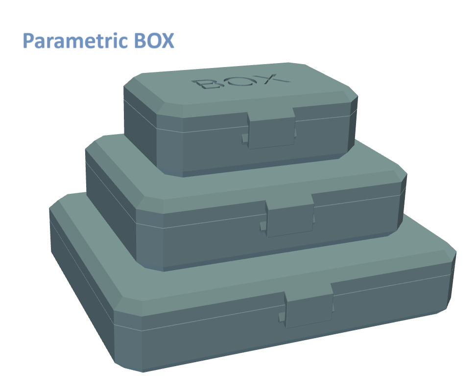 Simple and Light Parametric BOX - CadQuery