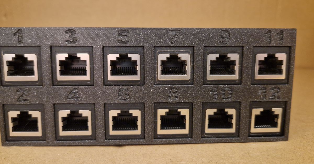 Patch panel by PCHe | Download free STL model | Printables.com