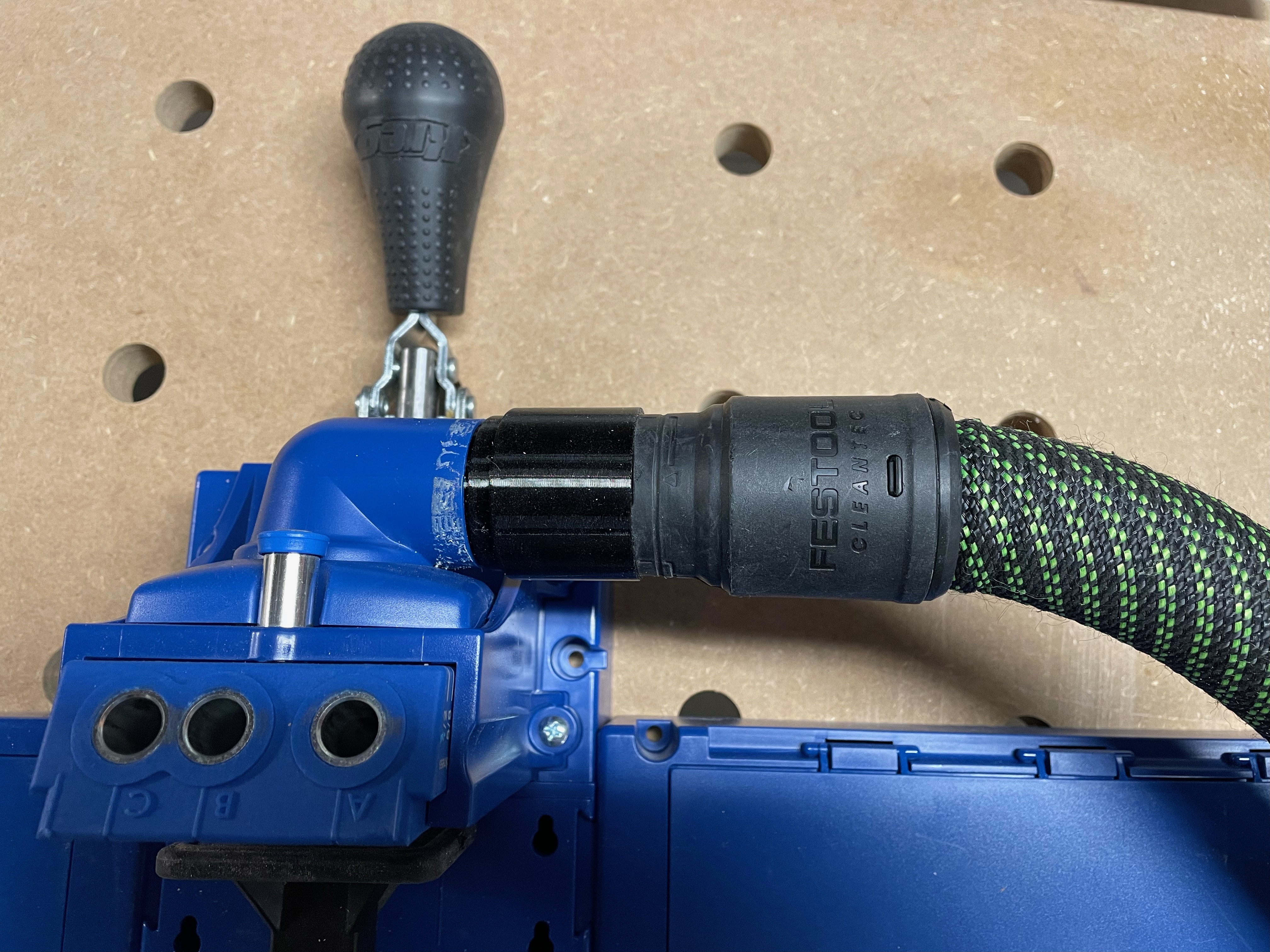 Kreg Pocket Hole Jig K5 Dust Collection Adapter to 27mm Festool Hose