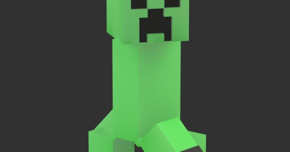 3D file Minecraft Creeper Head Creeper Box Keeper 📦・Model to download and  3D print・Cults