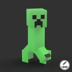 100HEX Project - Minecraft Creeper Face by stedipietro