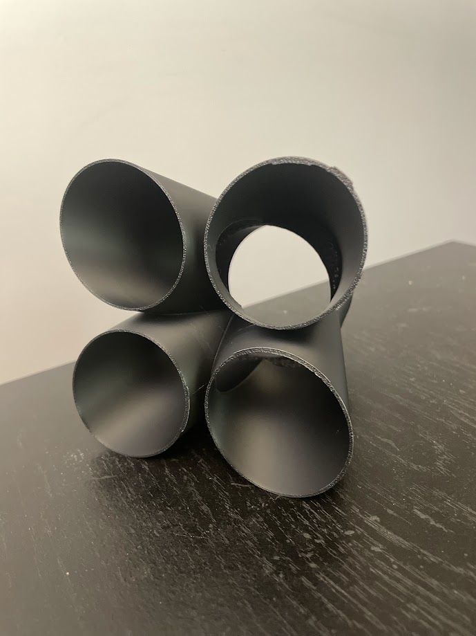 Quad 4 1.5" pipes to 2.5" collector