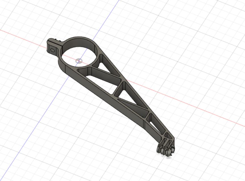 hang gliding camera mount for 42 mm stinger (e.g. WW. Sport 3)
