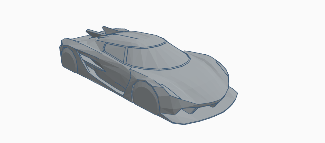 Low-Poly Koenigsegg Jesko Absolut Desk Model