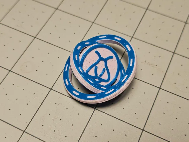 Print-in-place gimbal makerchip