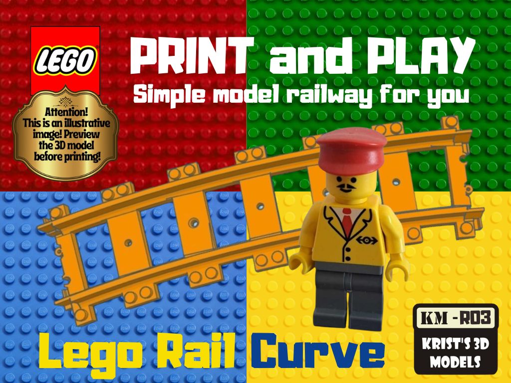 LEGO Train Railway Curve
