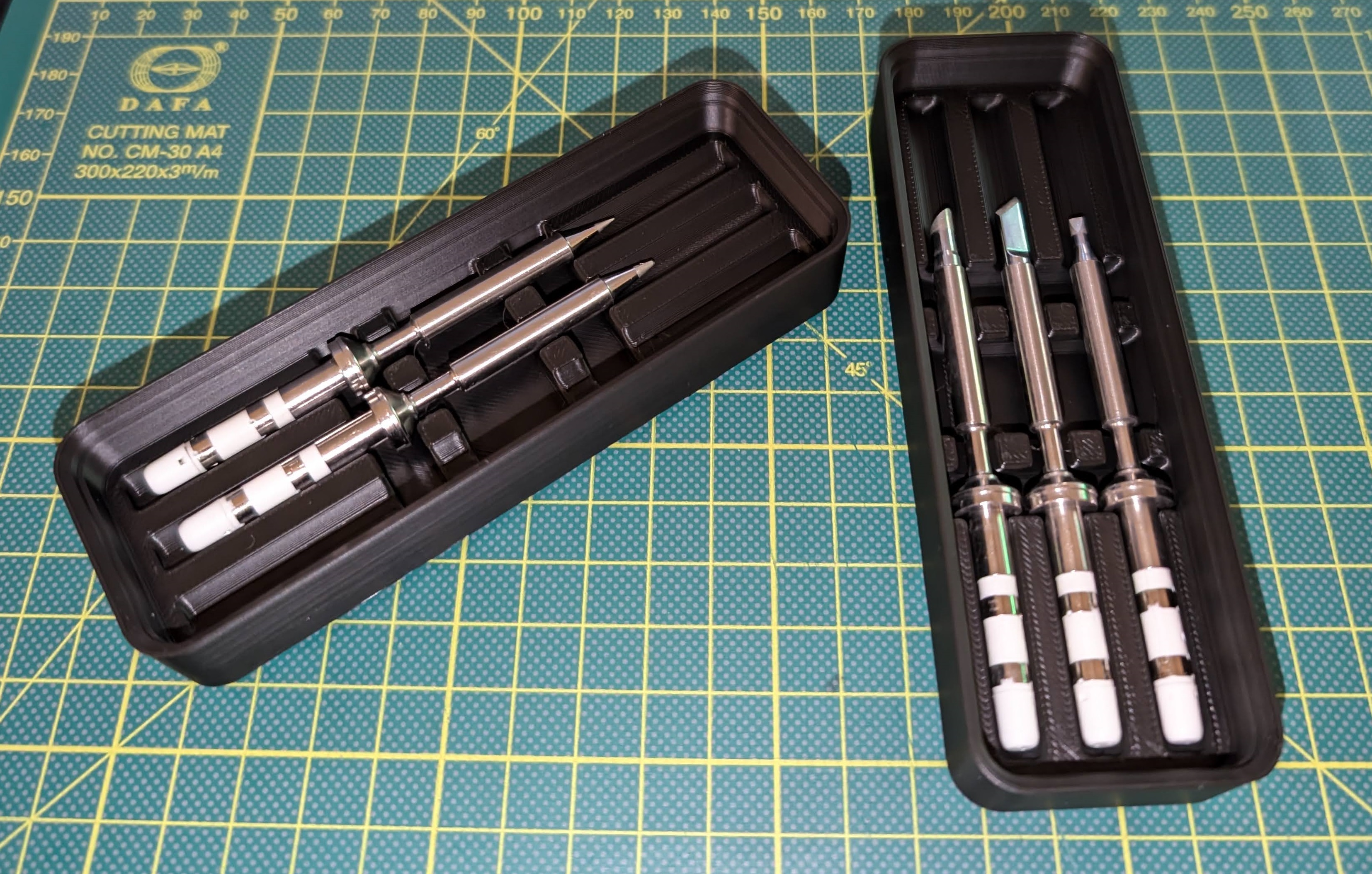 Gridfinity Pinecil Tip Stackable Storage Holder