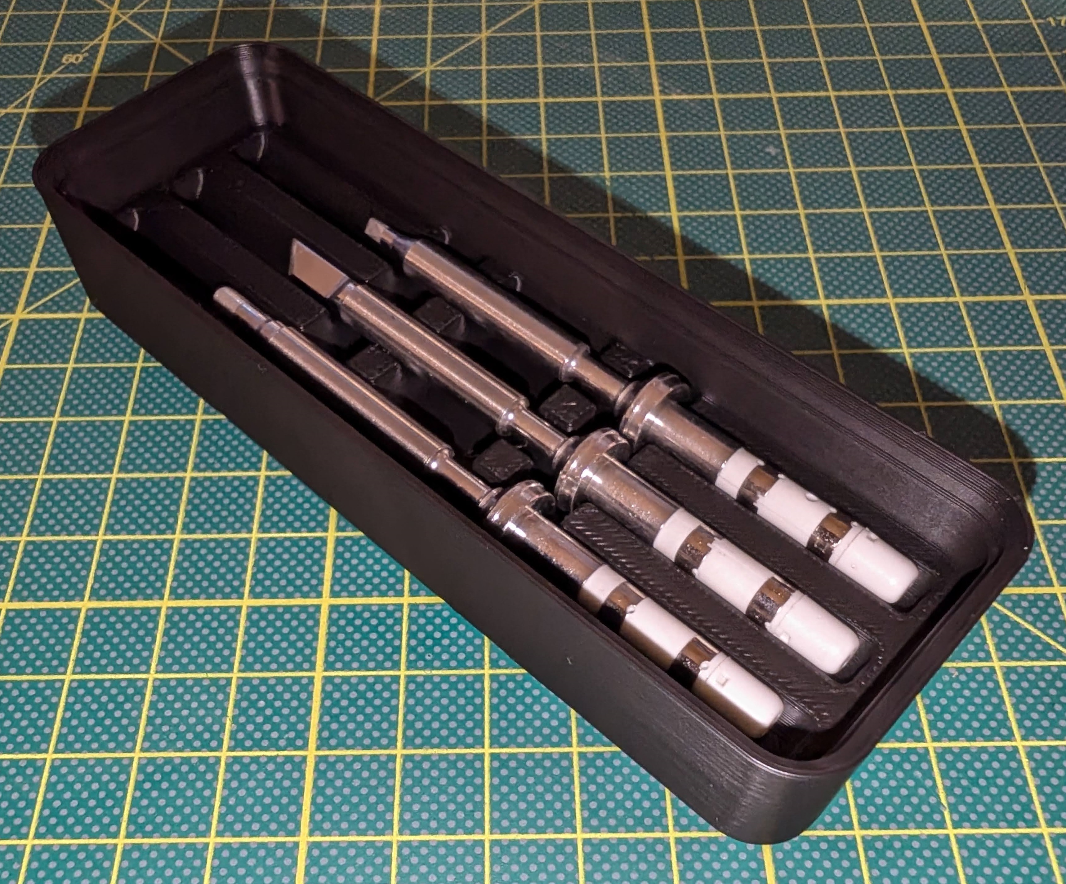 Gridfinity Pinecil Tip Stackable Storage Holder — miniatura 4
