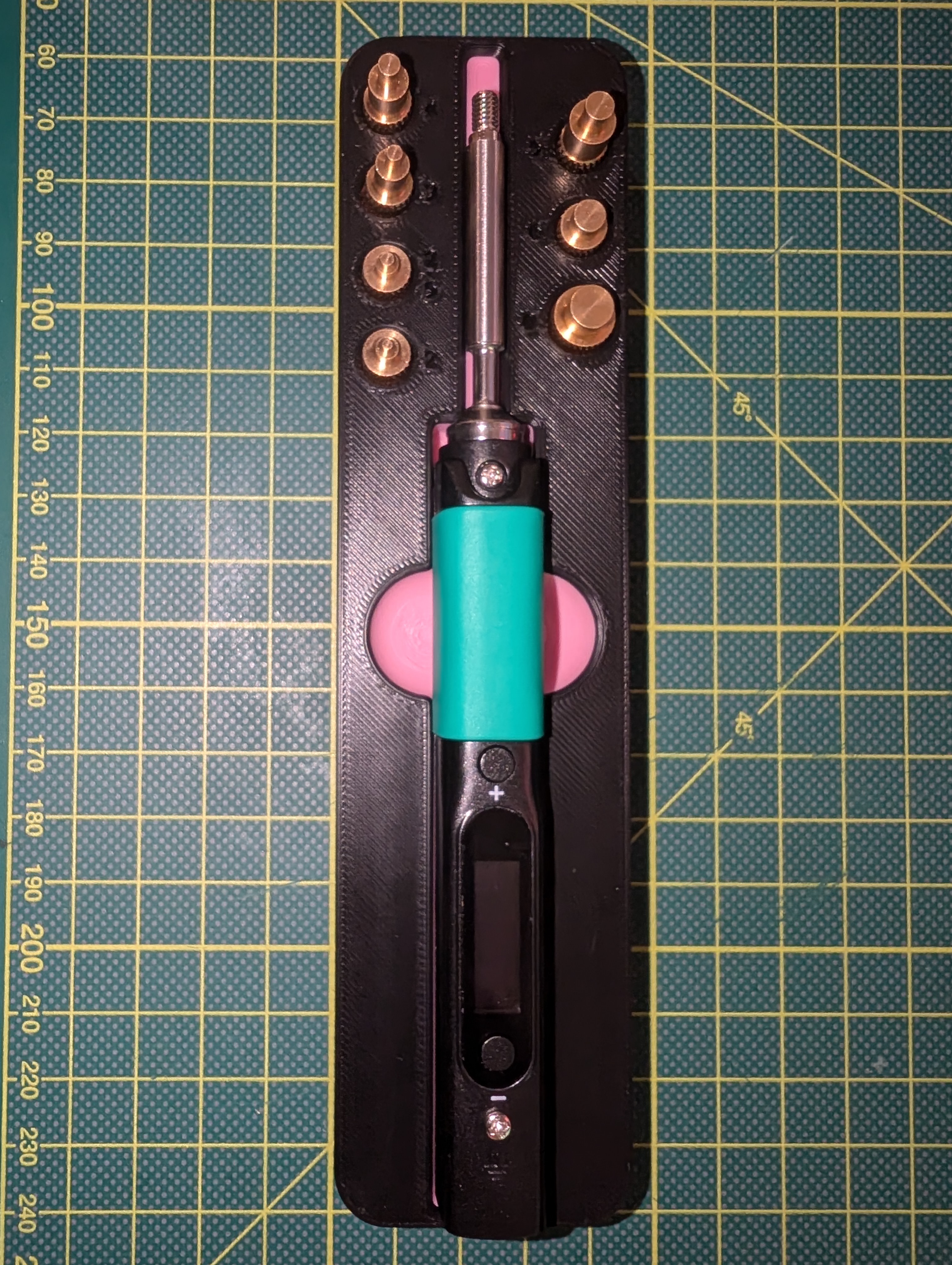 Gridfinity Pinecil 1x4 Holder — miniatura 2