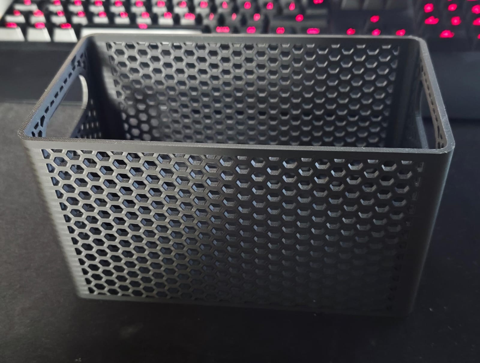 Stackable Basket Box 3D model thumbnail