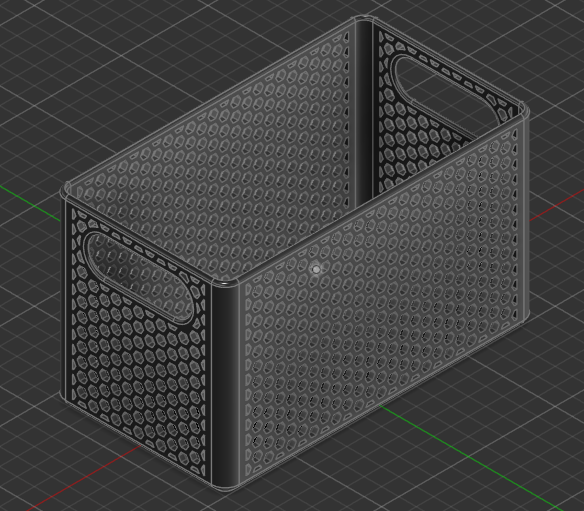 Miniatura 2 do modelo 3D Stackable Basket Box