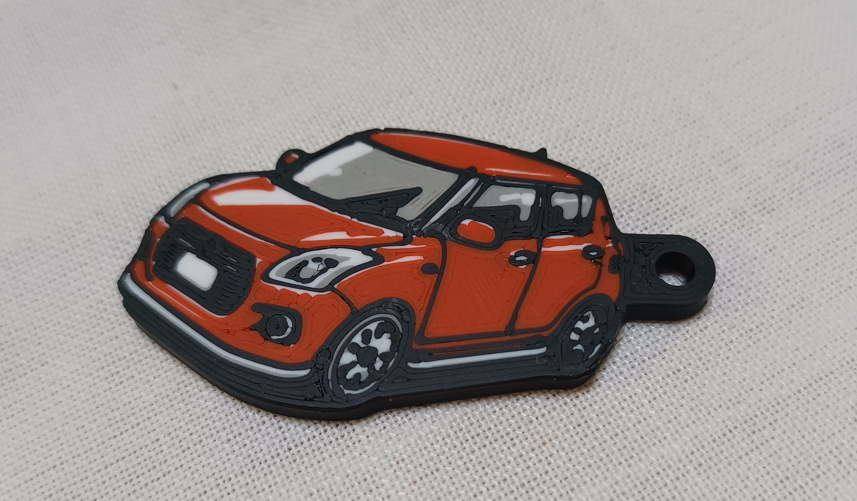 Red Suzuki Swift keychain