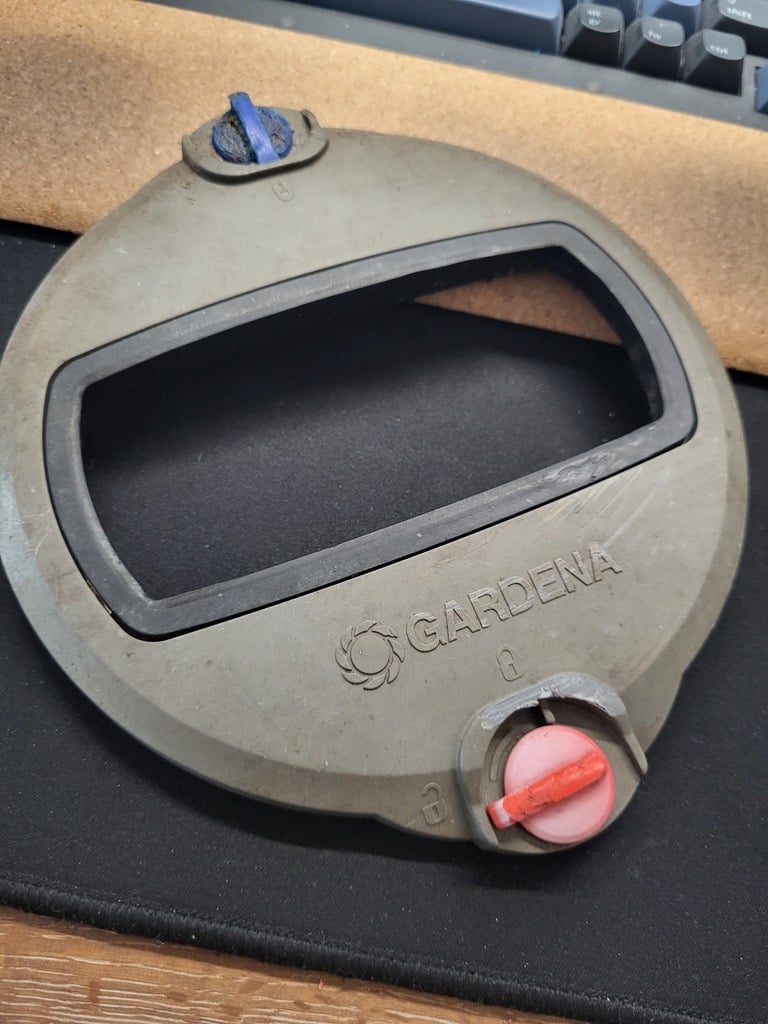 Gardena lawn sprinkler lock | Gardena Rasensprenger Verschluss