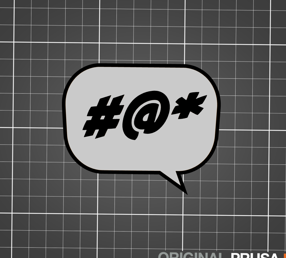Text bubble fridge magnet — thumbnail 2