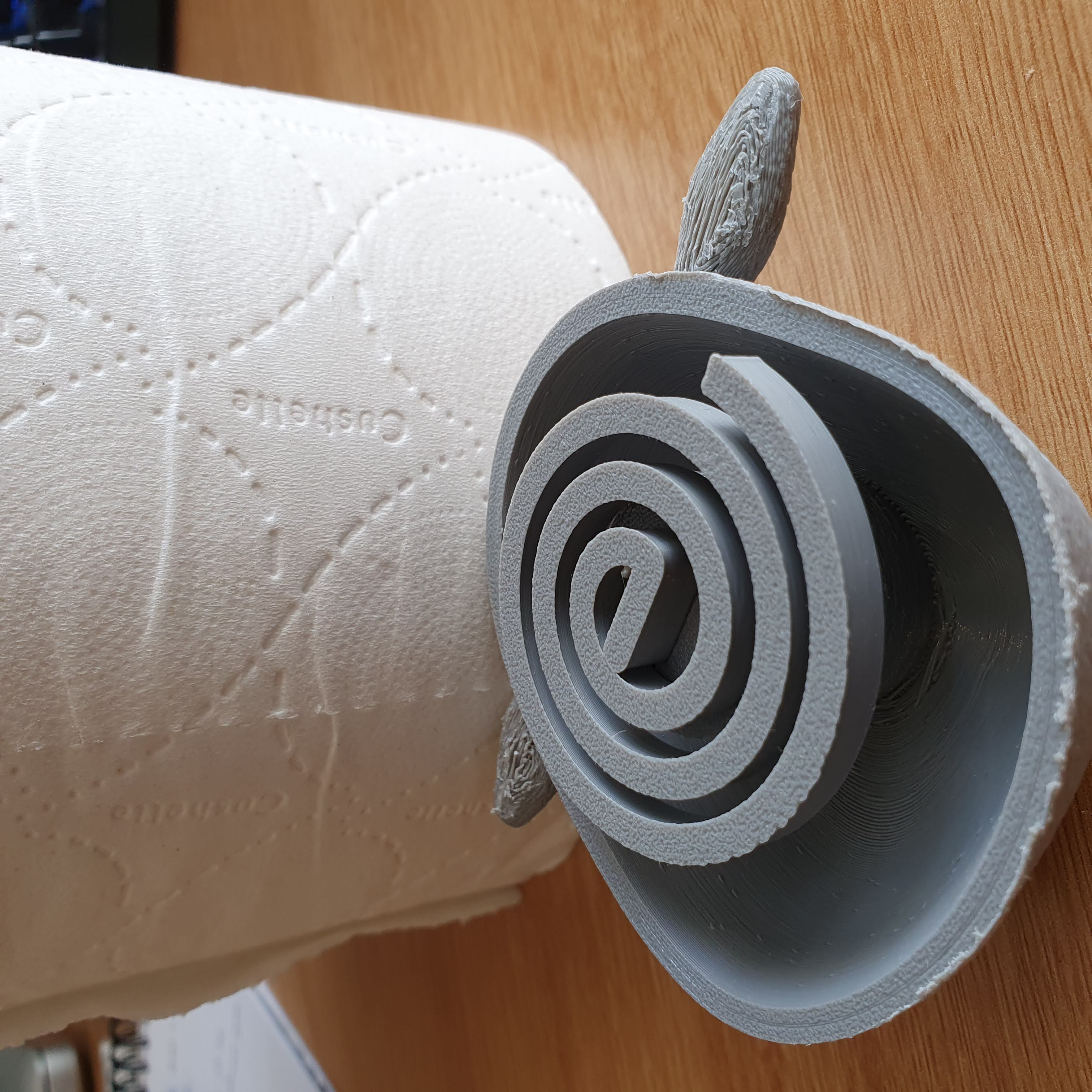 Spare toilet roll holder - backplate (remix)