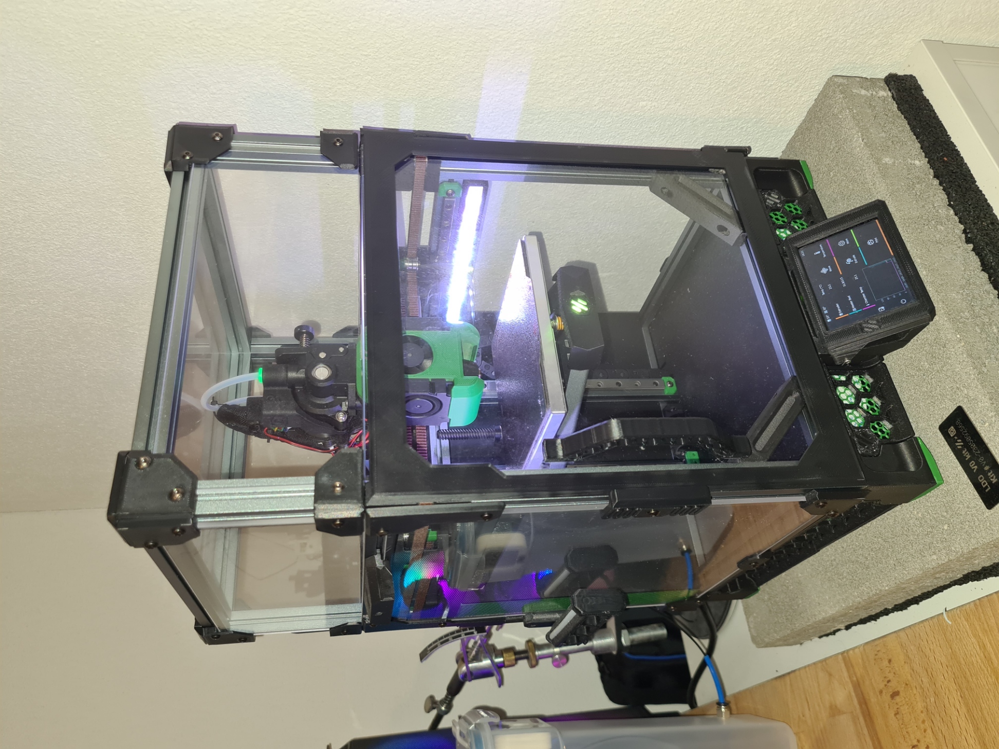 Voron V0.2 one pice front door panel