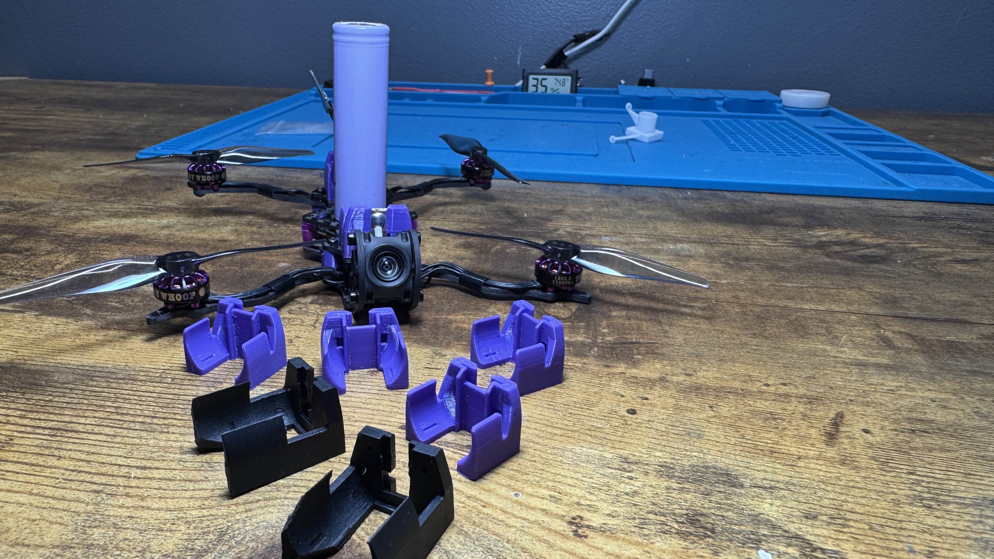 Wingman 18650 tray (uses stock wingman battery tabs)