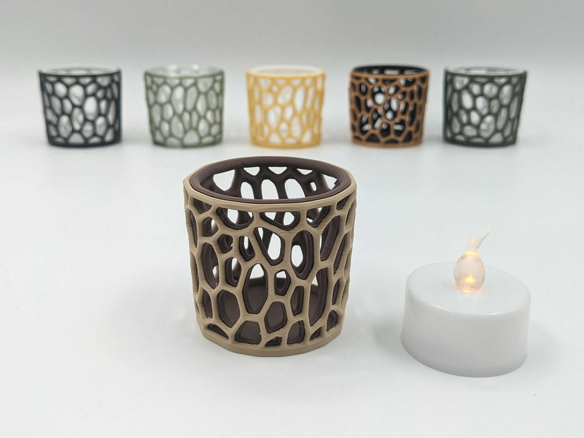 Candle holder - Bionic multicolor design