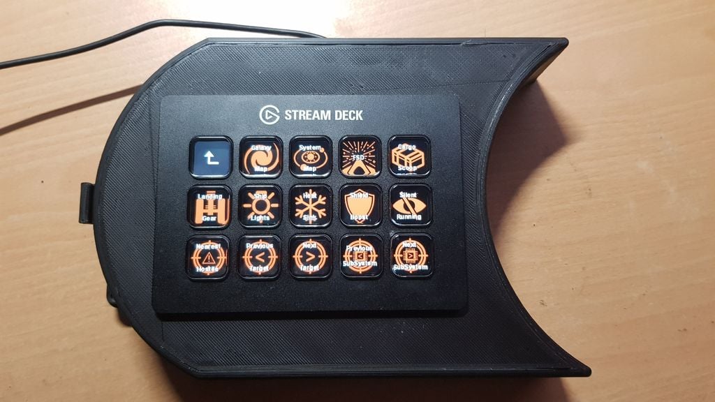 Thrustmaster HOTAS X T.FLIGHT extension for Elgato Stream Deck Classic & Elite Dangerous