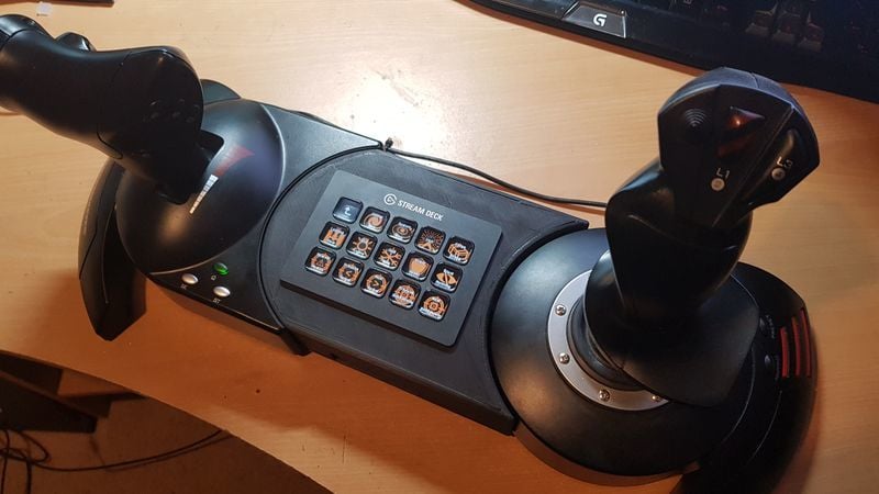 Thrustmaster HOTAS X T.FLIGHT extension for Elgato Stream Deck Classic & Elite Dangerous — thumbnail 2