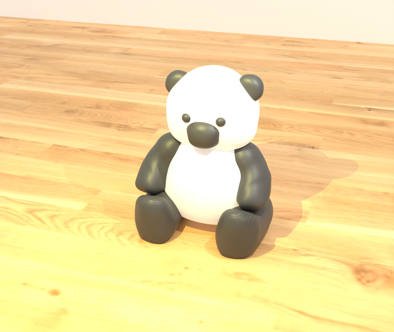 Cute sitting Panda bear