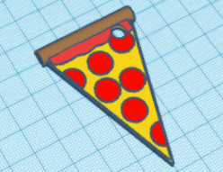 pizza keyschain