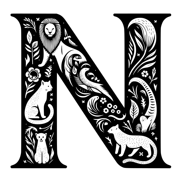 Crazy alphabet: Letter N