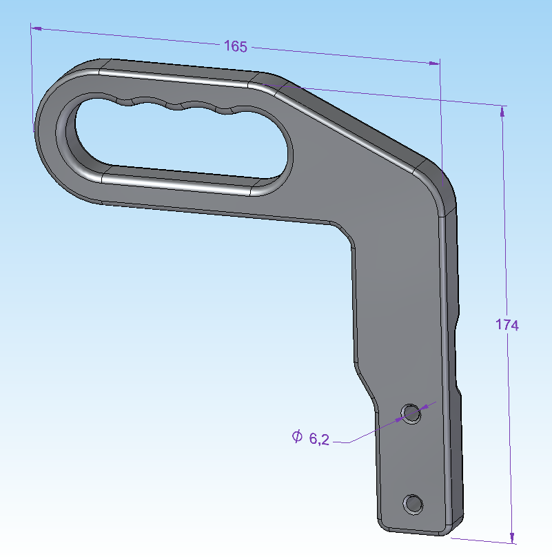 Miniatura 4 do modelo 3D Prusa Mini handle
