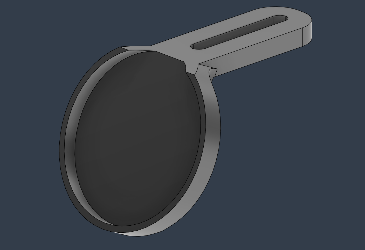 Xiaomi Monitor Light Control Knob Mount 3D model thumbnail