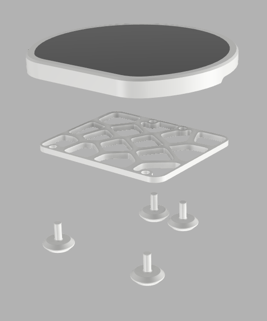 Miniatura 5 do modelo 3D Parametric Lazy Susan Table.