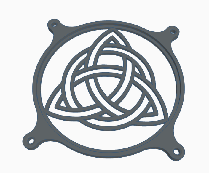 Miniatura 3 do modelo 3D Celtic trinity knot