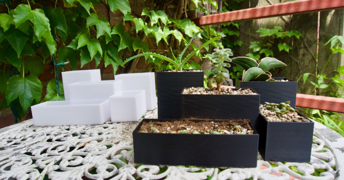 Staggered Planter (Holds 5 plants) by Dannyji00 | Download free STL ...