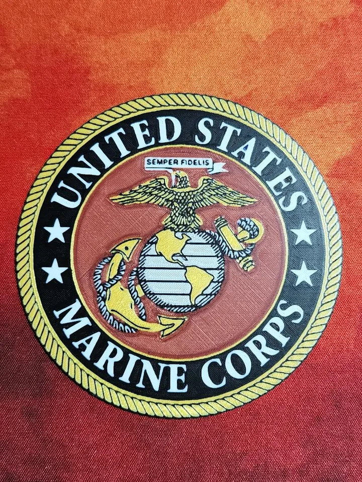 US Military Emblems by DarkHippy | Download free STL model | Printables.com for Free Printable Marine Corps Emblem