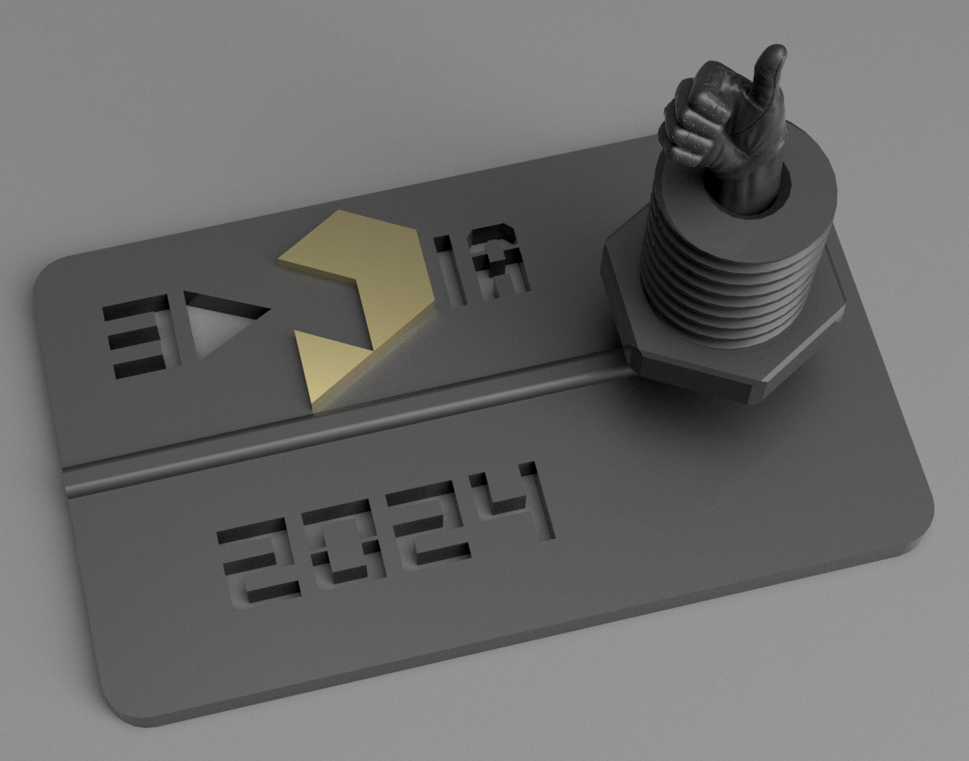 Melting Terminator Thumbs Up (2024 3D Printing Industry Awards)