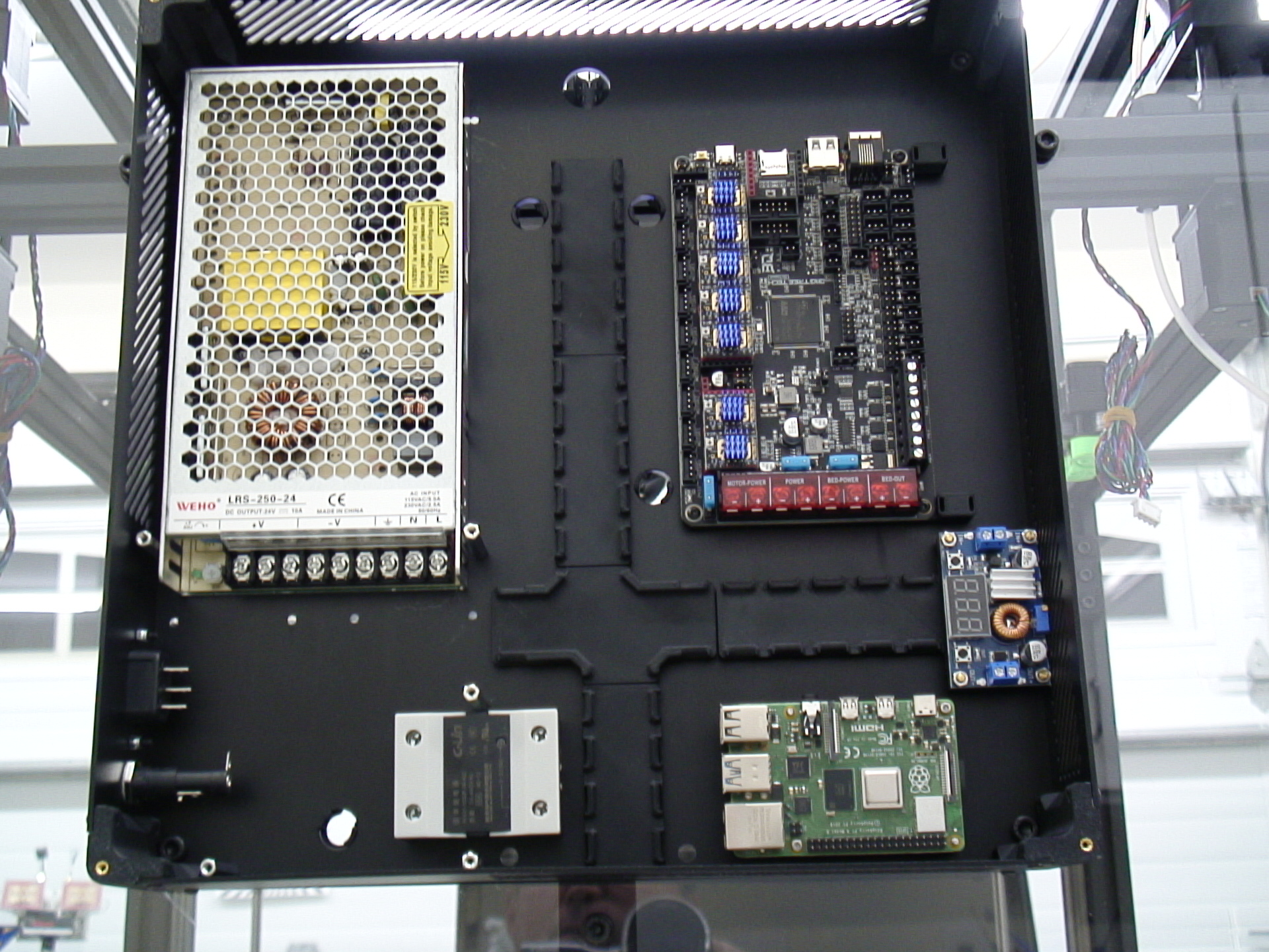 External Power Regulator Mount for Raspberry Pi in Vcore 4 Electronics Enclosure