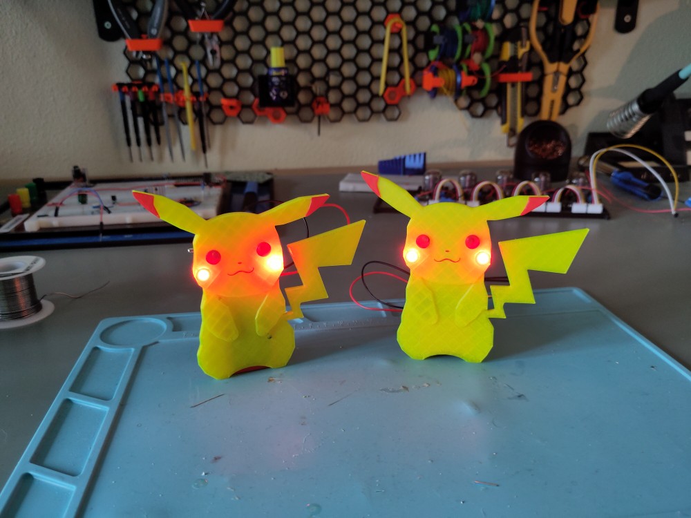 Create Your Own Pikachu with LED Eyes! | Child-Friendly Soldering Project