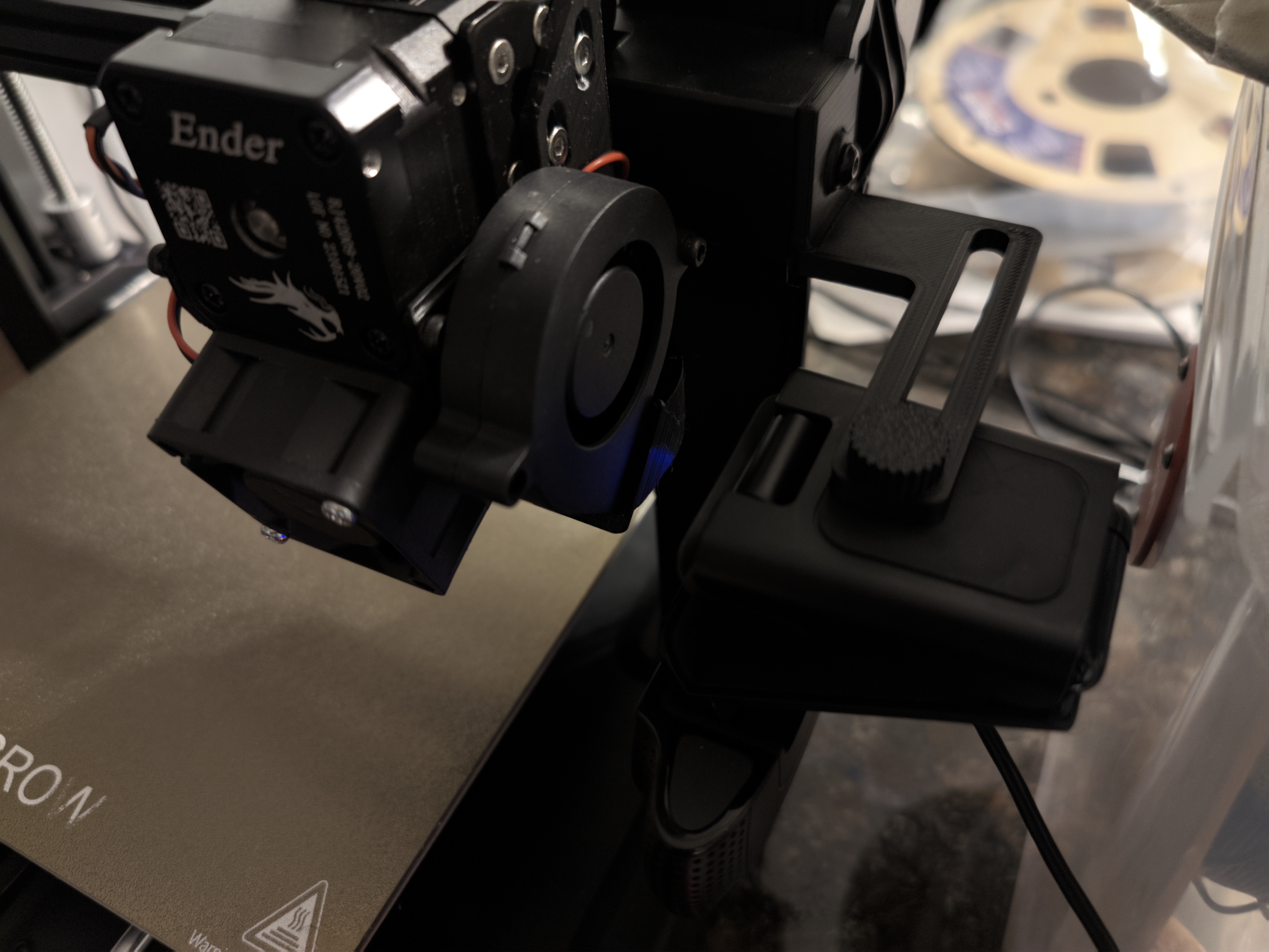 Ender 3 V3 SE x-axis webcam mount - 2cm Dodging
