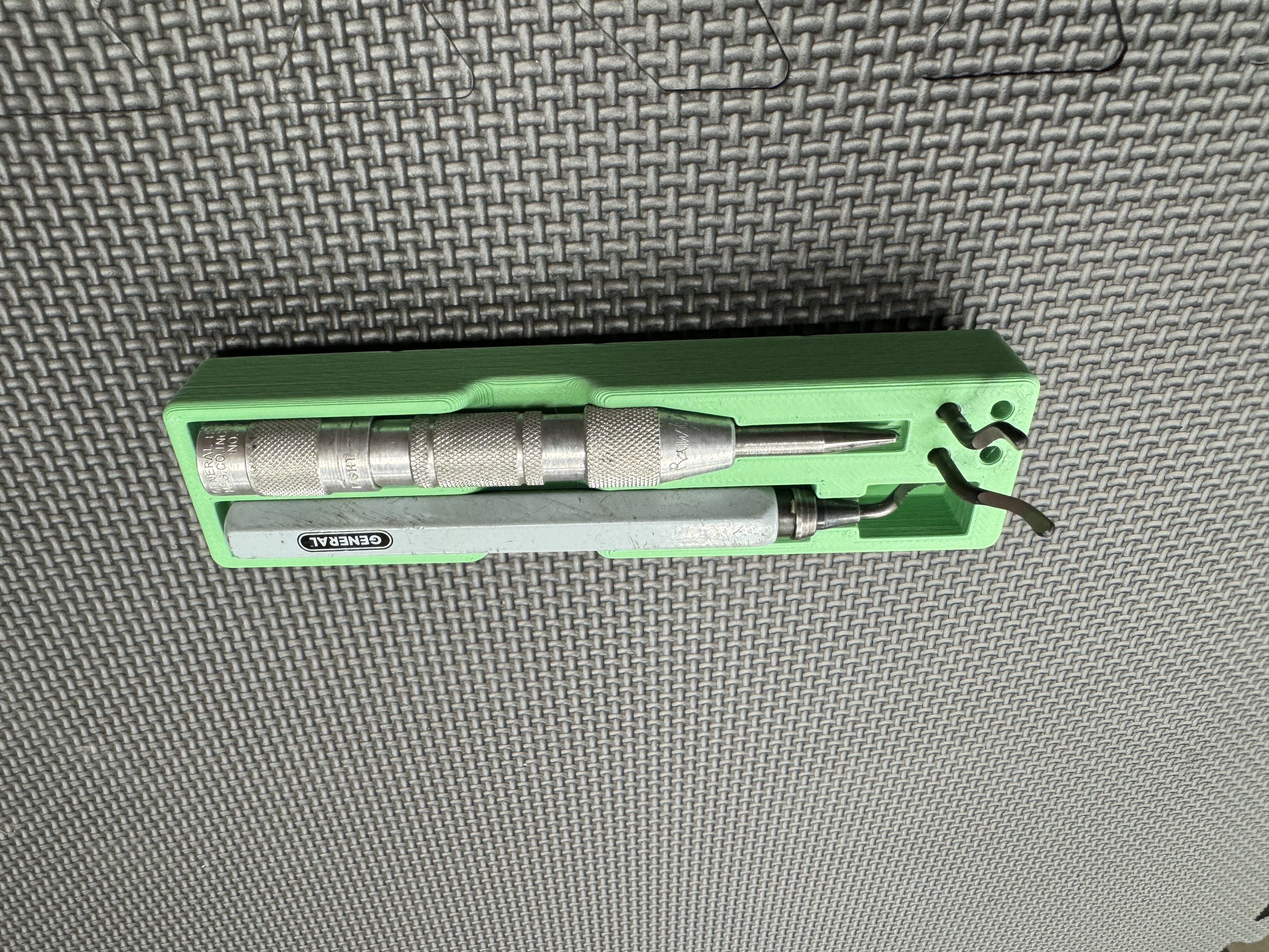 Gridfinity Tray for General Debur Tool and Automatic Punch